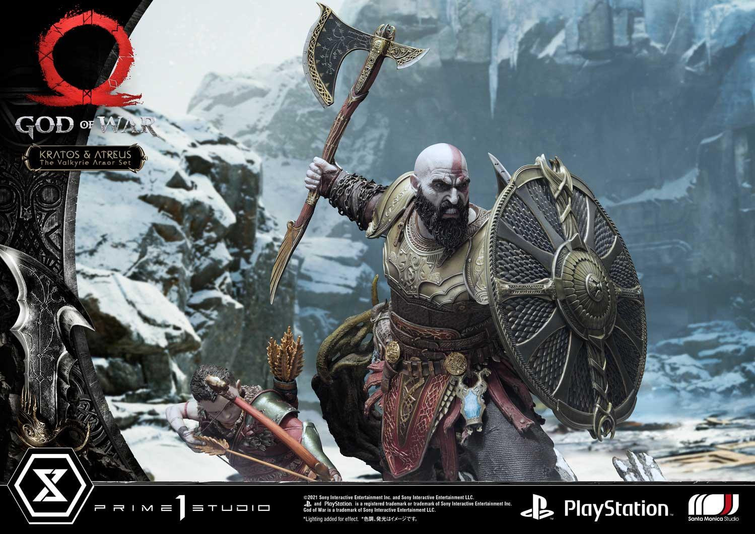 God of War (2018) - Atreus - Kratos - Mimir - Ultimate Premium Masterline  (UPMGOW-03DX) - 1/4 - The Valkyrie Armor Set, DX Version (Prime 1 Studio) photo 62
