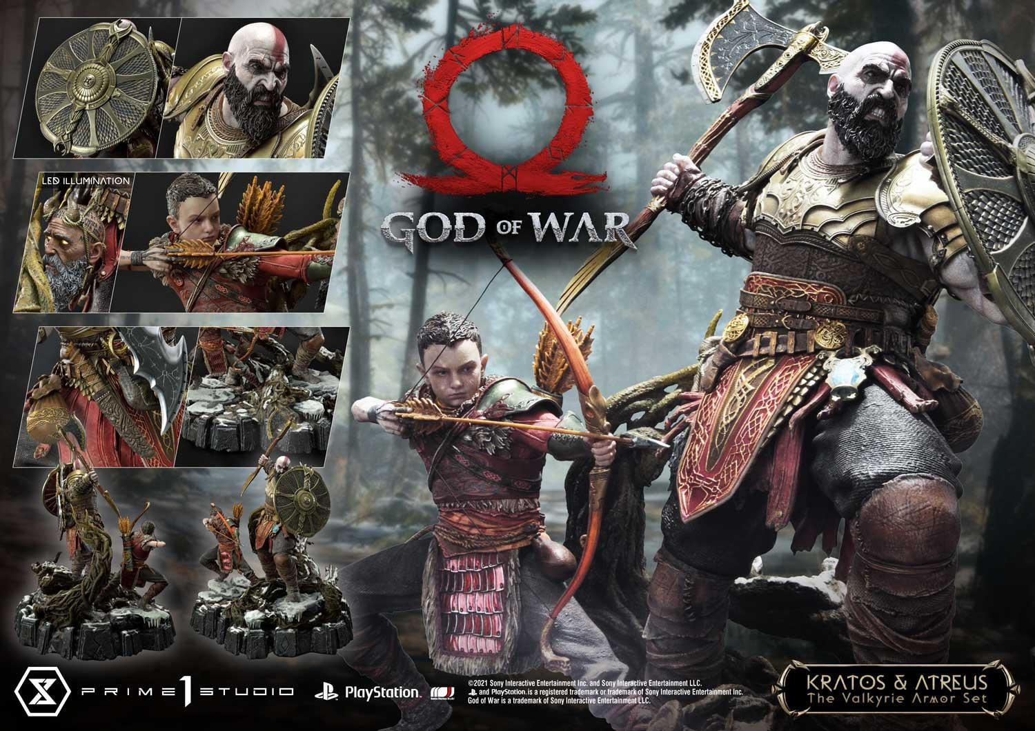 God of War (2018) - Atreus - Kratos - Mimir - Ultimate Premium Masterline  (UPMGOW-03DX) - 1/4 - The Valkyrie Armor Set, DX Version (Prime 1 Studio) photo 75
