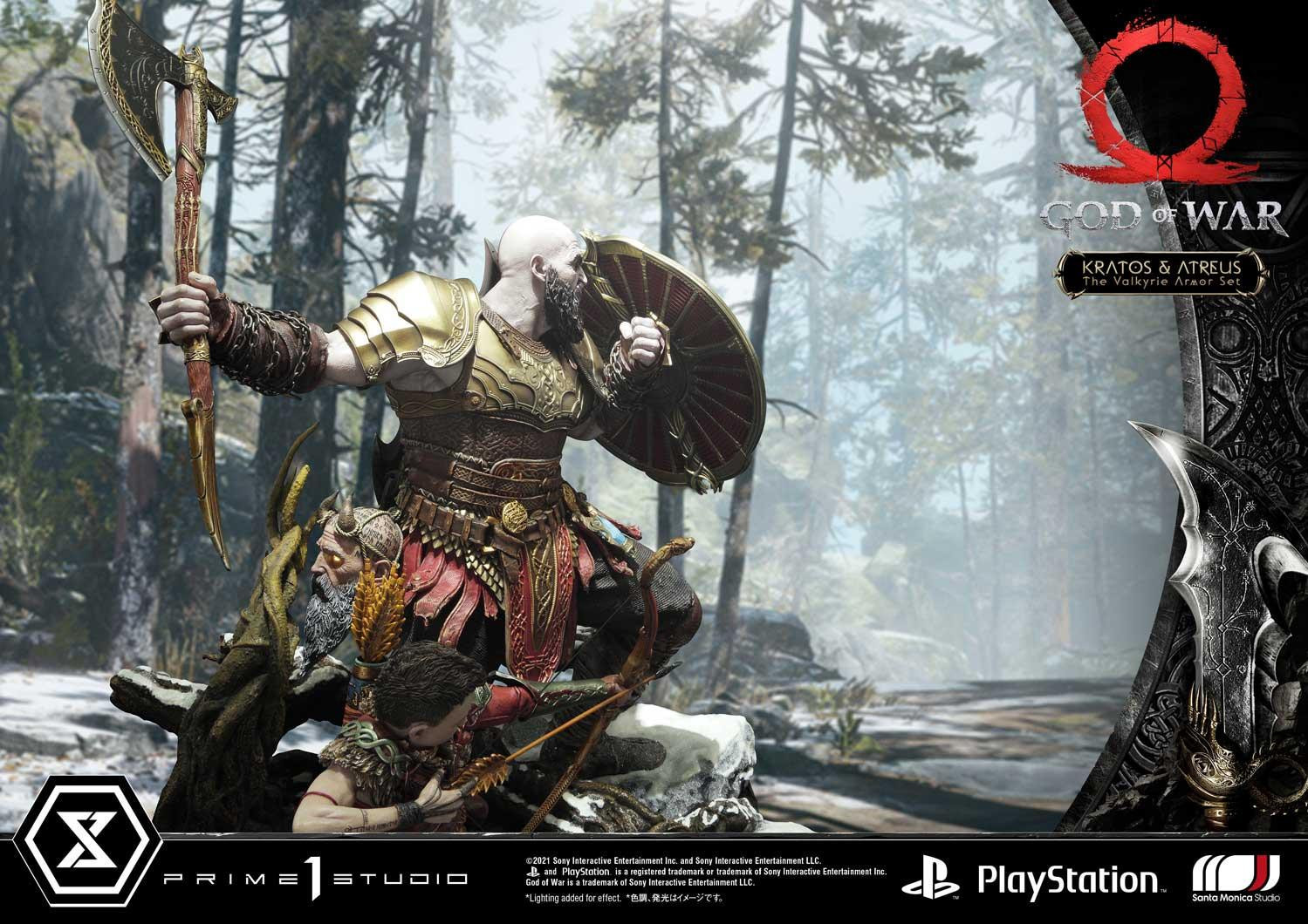 God of War (2018) - Atreus - Kratos - Mimir - Ultimate Premium Masterline  (UPMGOW-03DX) - 1/4 - The Valkyrie Armor Set, DX Version (Prime 1 Studio) photo 91