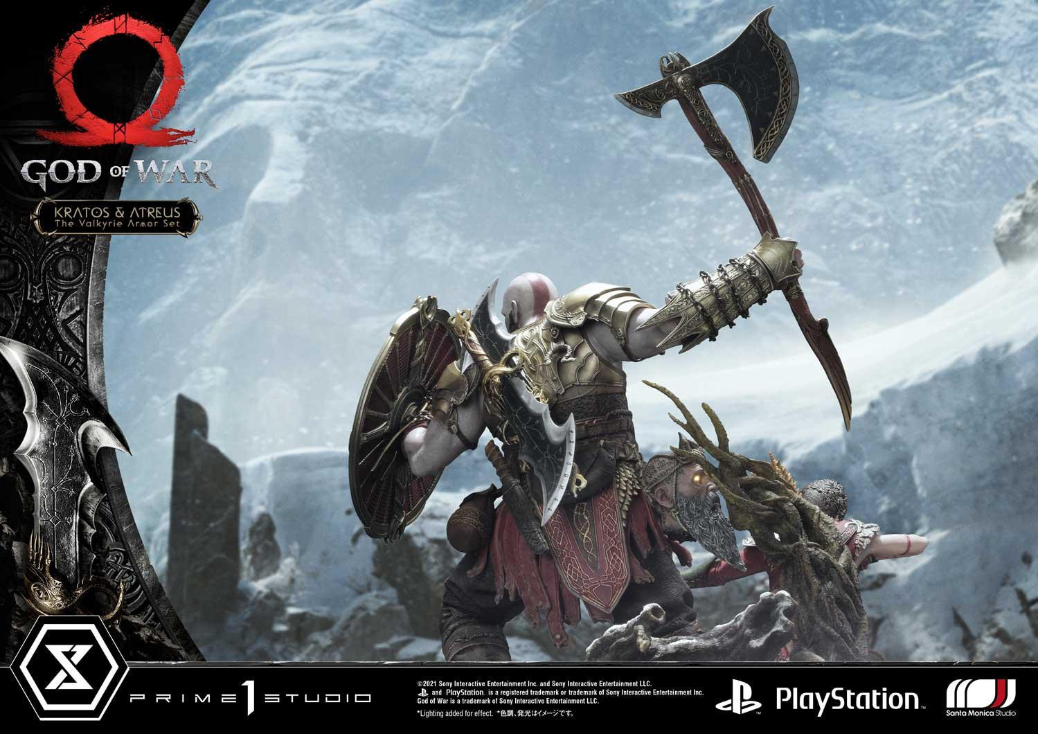 God of War (2018) - Atreus - Kratos - Mimir - Ultimate Premium Masterline  (UPMGOW-03DX) - 1/4 - The Valkyrie Armor Set, DX Version (Prime 1 Studio) photo 93