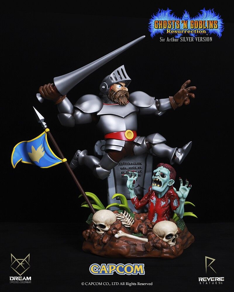 Kaettekita Makaimura - Arthur - Reverie Statue - 1/6 - Silver Version (Dream Figures) photo 9