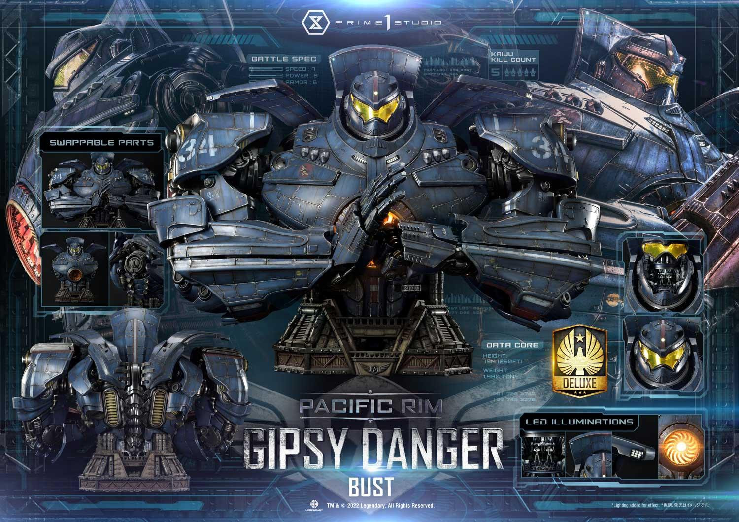 Pacific Rim - Gipsy Danger - Bust - Life-Size Bust  (LSPACRIM-01DX) - DX Version (Prime 1 Studio)