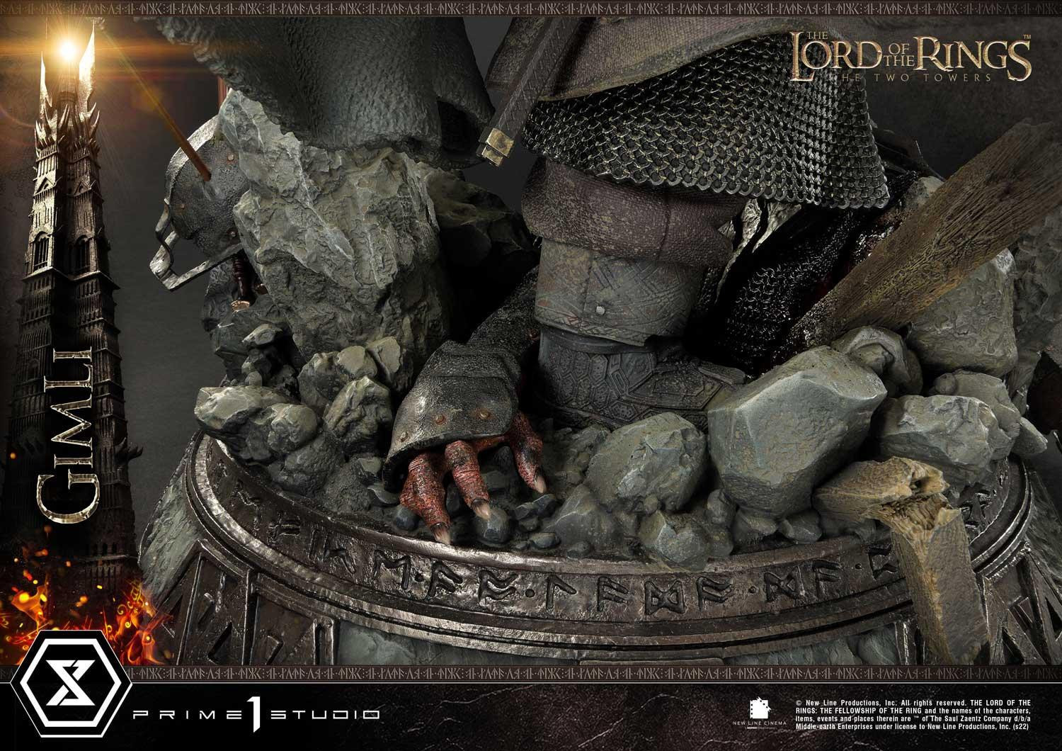 Lord of the Rings: The Two Towers - Gimli - Uruk-hai - Premium Masterline  (PMLOTR-09S) - 1/4 - Bonus Version (Prime 1 Studio)
