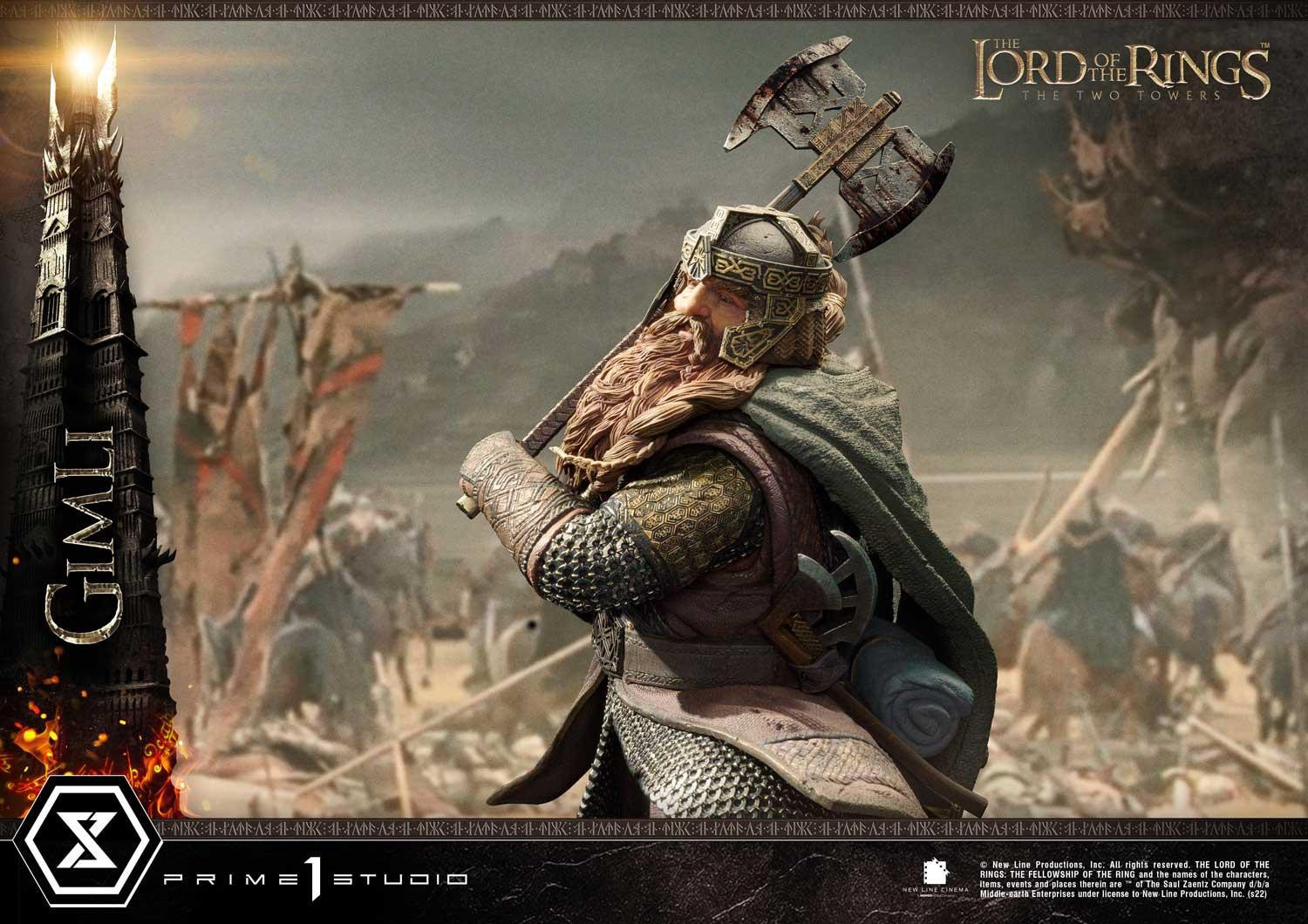 Lord of the Rings: The Two Towers - Gimli - Uruk-hai - Premium Masterline  (PMLOTR-09S) - 1/4 - Bonus Version (Prime 1 Studio) photo 5