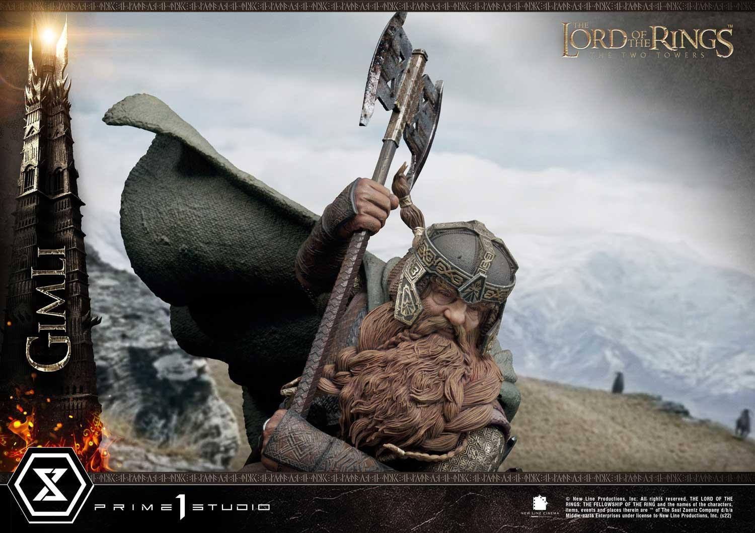 Lord of the Rings: The Two Towers - Gimli - Uruk-hai - Premium Masterline  (PMLOTR-09S) - 1/4 - Bonus Version (Prime 1 Studio) photo 7