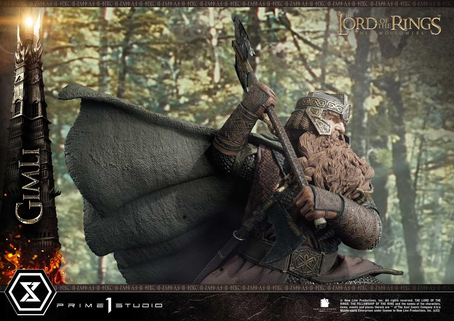 Lord of the Rings: The Two Towers - Gimli - Uruk-hai - Premium Masterline  (PMLOTR-09S) - 1/4 - Bonus Version (Prime 1 Studio) photo 8