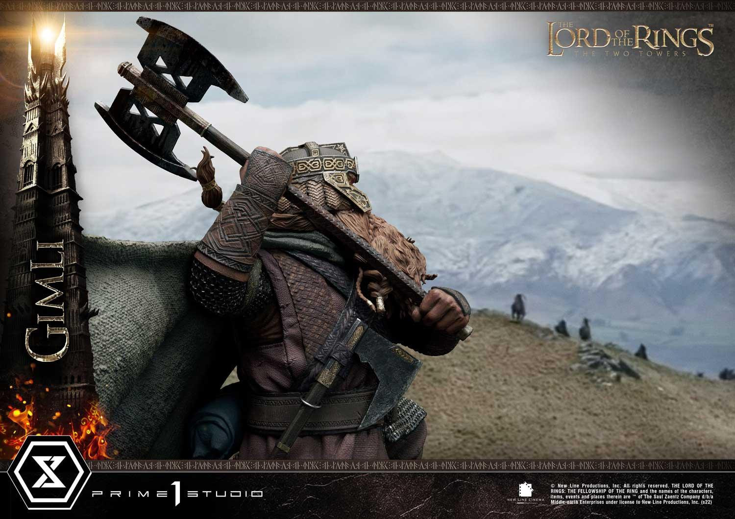 Lord of the Rings: The Two Towers - Gimli - Uruk-hai - Premium Masterline  (PMLOTR-09S) - 1/4 - Bonus Version (Prime 1 Studio) photo 9