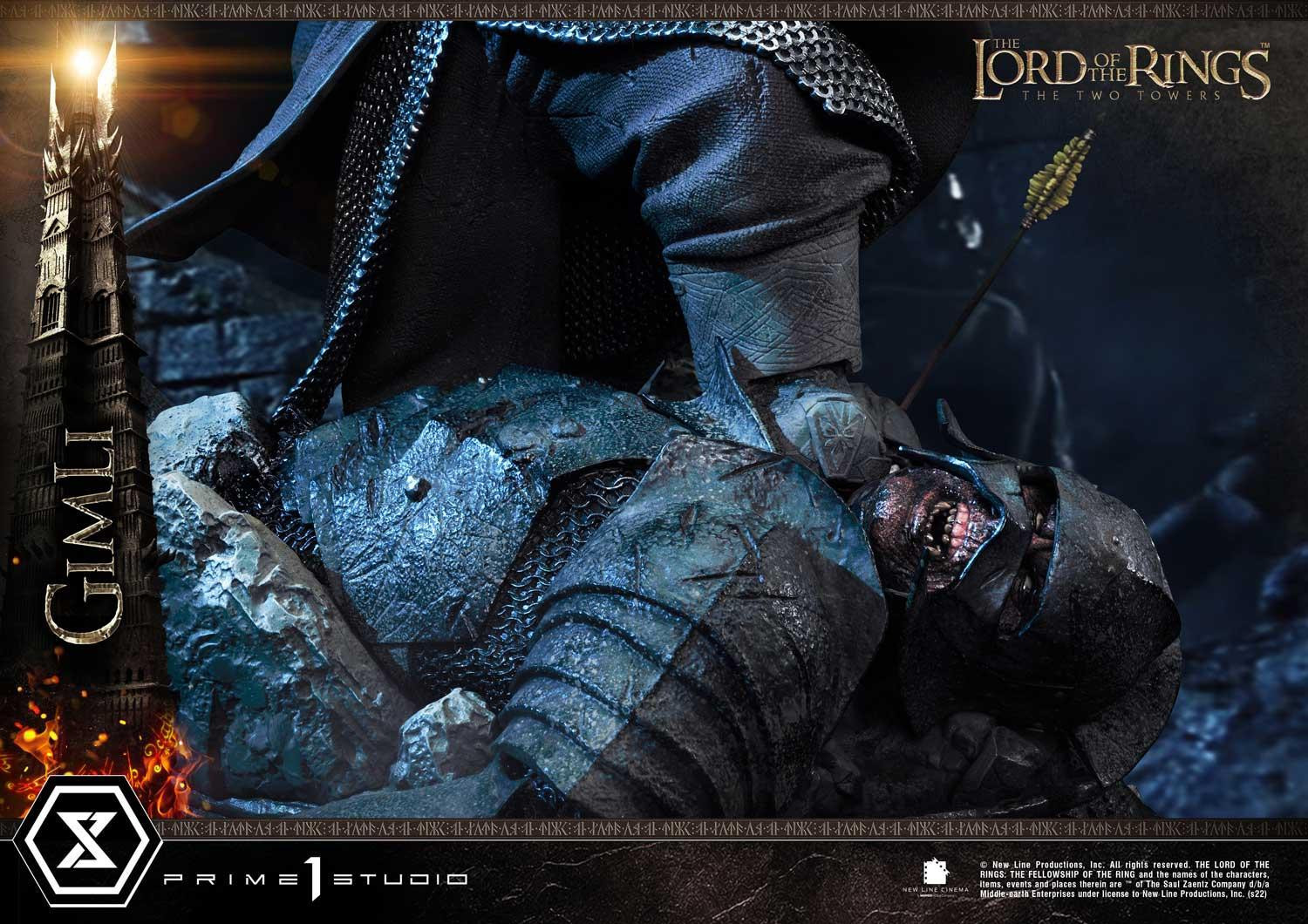 Lord of the Rings: The Two Towers - Gimli - Uruk-hai - Premium Masterline  (PMLOTR-09S) - 1/4 - Bonus Version (Prime 1 Studio) photo 11