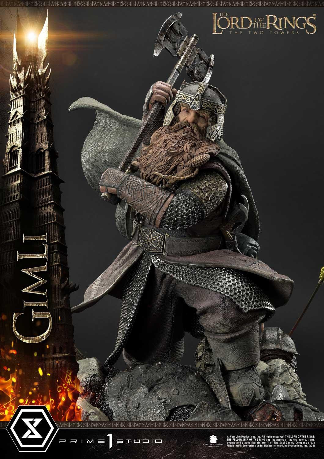Lord of the Rings: The Two Towers - Gimli - Uruk-hai - Premium Masterline  (PMLOTR-09S) - 1/4 - Bonus Version (Prime 1 Studio) photo 12