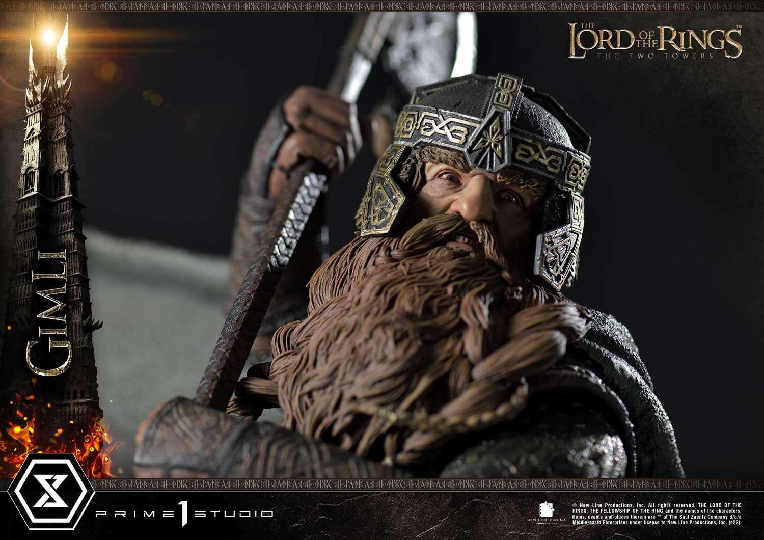 Lord of the Rings: The Two Towers - Gimli - Uruk-hai - Premium Masterline  (PMLOTR-09S) - 1/4 - Bonus Version (Prime 1 Studio) photo 14
