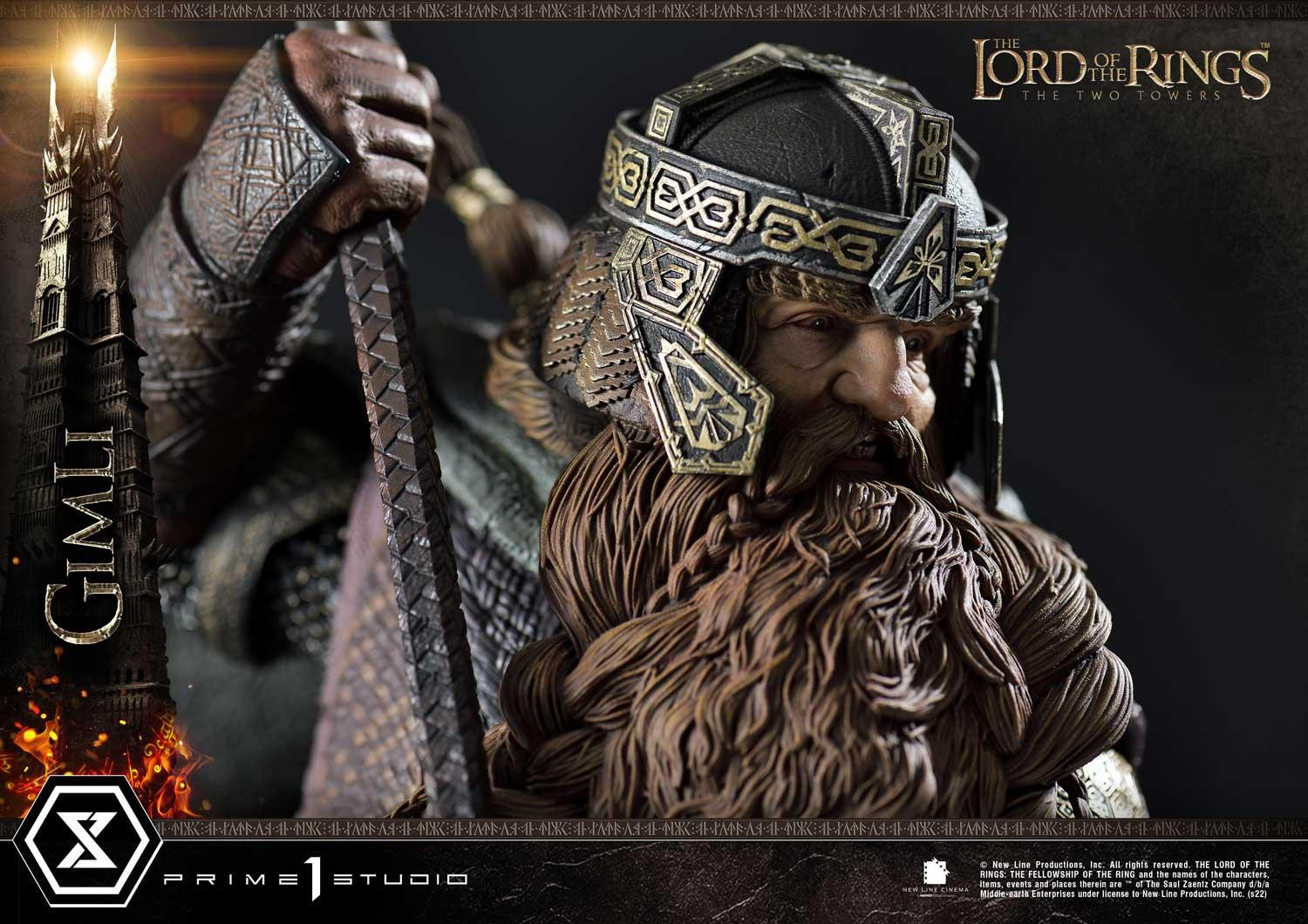 Lord of the Rings: The Two Towers - Gimli - Uruk-hai - Premium Masterline  (PMLOTR-09S) - 1/4 - Bonus Version (Prime 1 Studio) photo 15