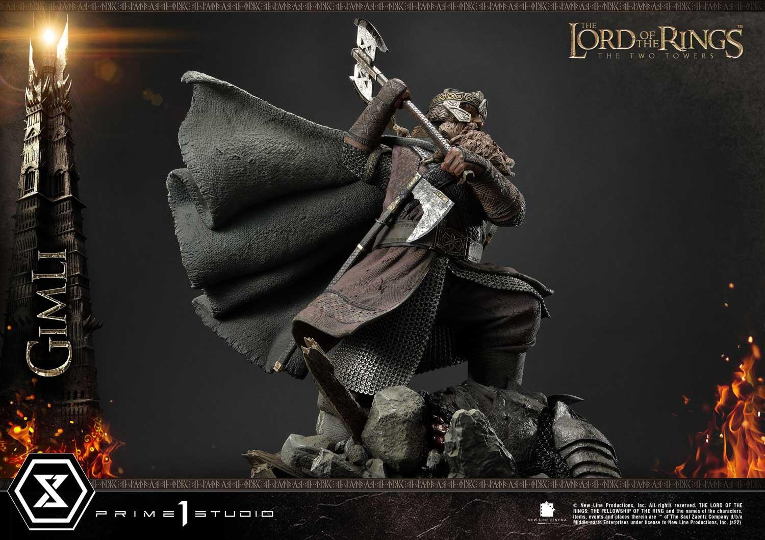Lord of the Rings: The Two Towers - Gimli - Uruk-hai - Premium Masterline  (PMLOTR-09S) - 1/4 - Bonus Version (Prime 1 Studio) photo 21
