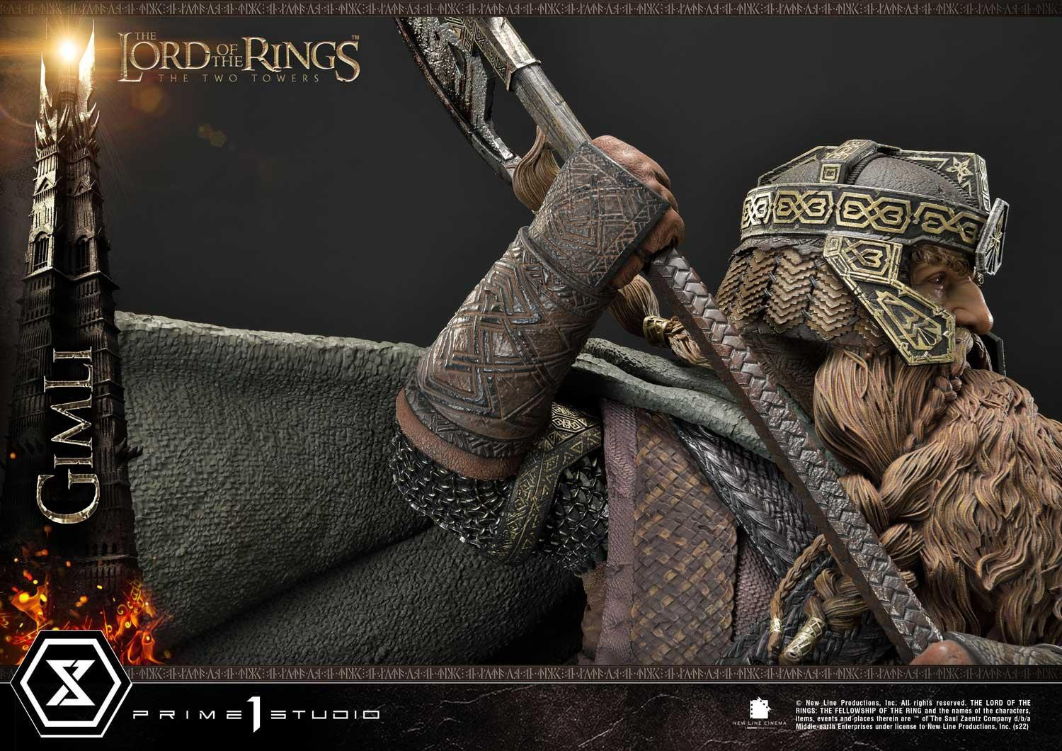 Lord of the Rings: The Two Towers - Gimli - Uruk-hai - Premium Masterline  (PMLOTR-09S) - 1/4 - Bonus Version (Prime 1 Studio) photo 22