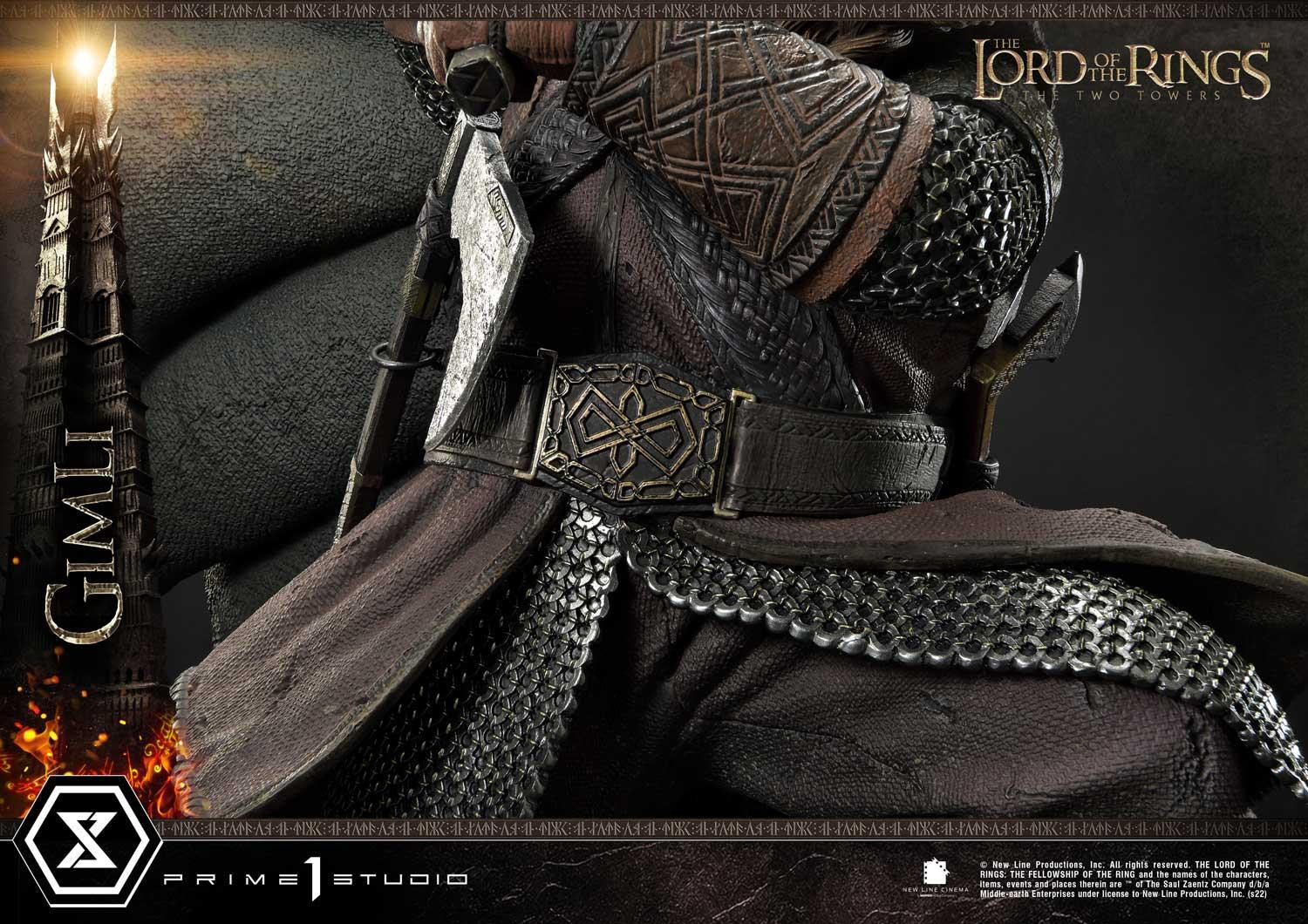 Lord of the Rings: The Two Towers - Gimli - Uruk-hai - Premium Masterline  (PMLOTR-09S) - 1/4 - Bonus Version (Prime 1 Studio) photo 24