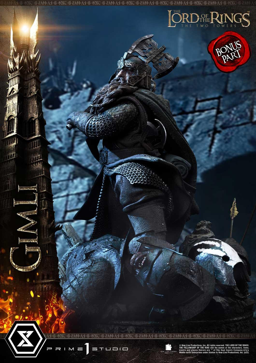 Lord of the Rings: The Two Towers - Gimli - Uruk-hai - Premium Masterline  (PMLOTR-09S) - 1/4 - Bonus Version (Prime 1 Studio) photo 33