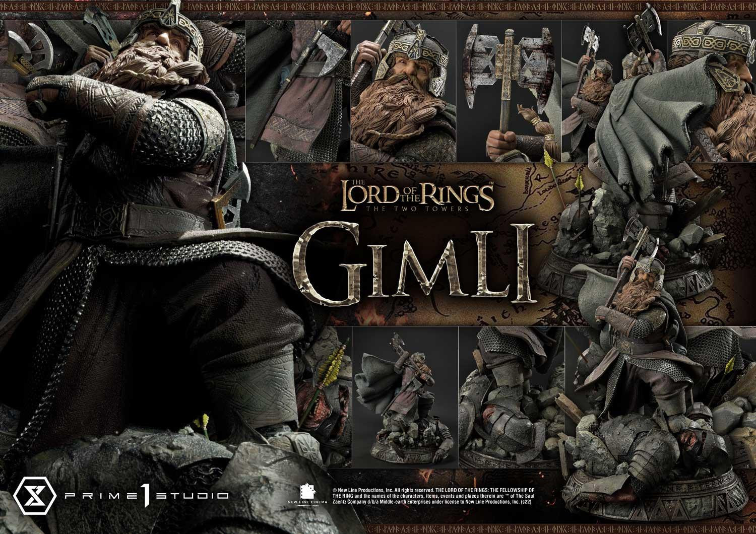 Lord of the Rings: The Two Towers - Gimli - Uruk-hai - Premium Masterline  (PMLOTR-09S) - 1/4 - Bonus Version (Prime 1 Studio) photo 36