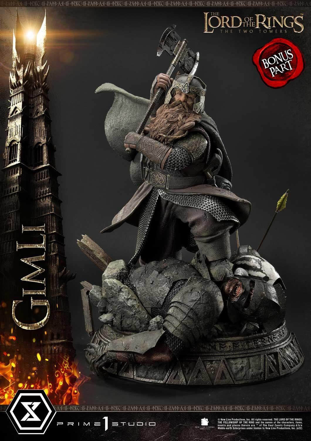 Lord of the Rings: The Two Towers - Gimli - Uruk-hai - Premium Masterline  (PMLOTR-09S) - 1/4 - Bonus Version (Prime 1 Studio) photo 42