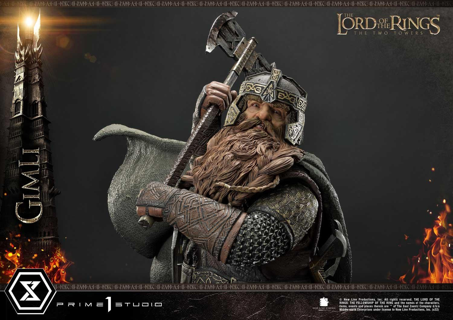 Lord of the Rings: The Two Towers - Gimli - Uruk-hai - Premium Masterline  (PMLOTR-09S) - 1/4 - Bonus Version (Prime 1 Studio) photo 47