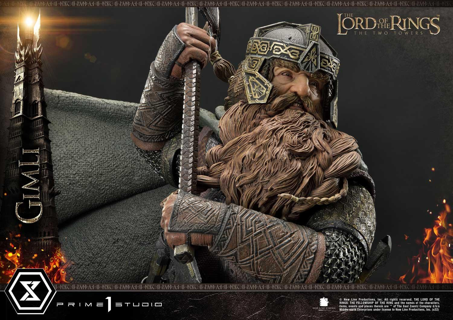Lord of the Rings: The Two Towers - Gimli - Uruk-hai - Premium Masterline  (PMLOTR-09S) - 1/4 - Bonus Version (Prime 1 Studio) photo 49
