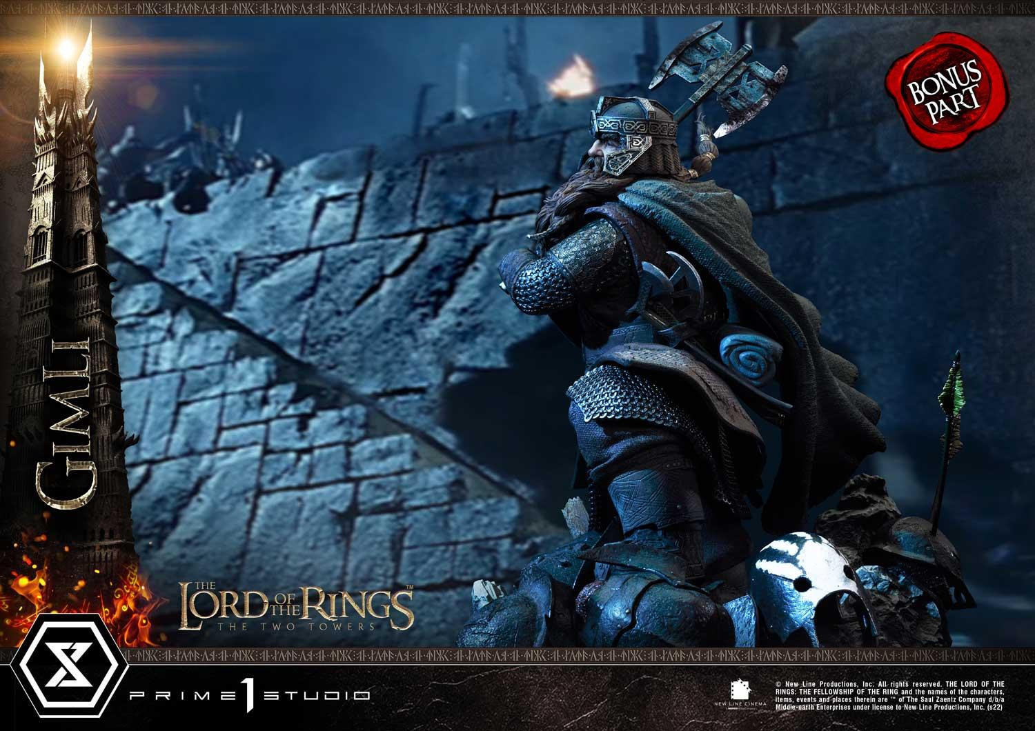 Lord of the Rings: The Two Towers - Gimli - Uruk-hai - Premium Masterline  (PMLOTR-09S) - 1/4 - Bonus Version (Prime 1 Studio) photo 57