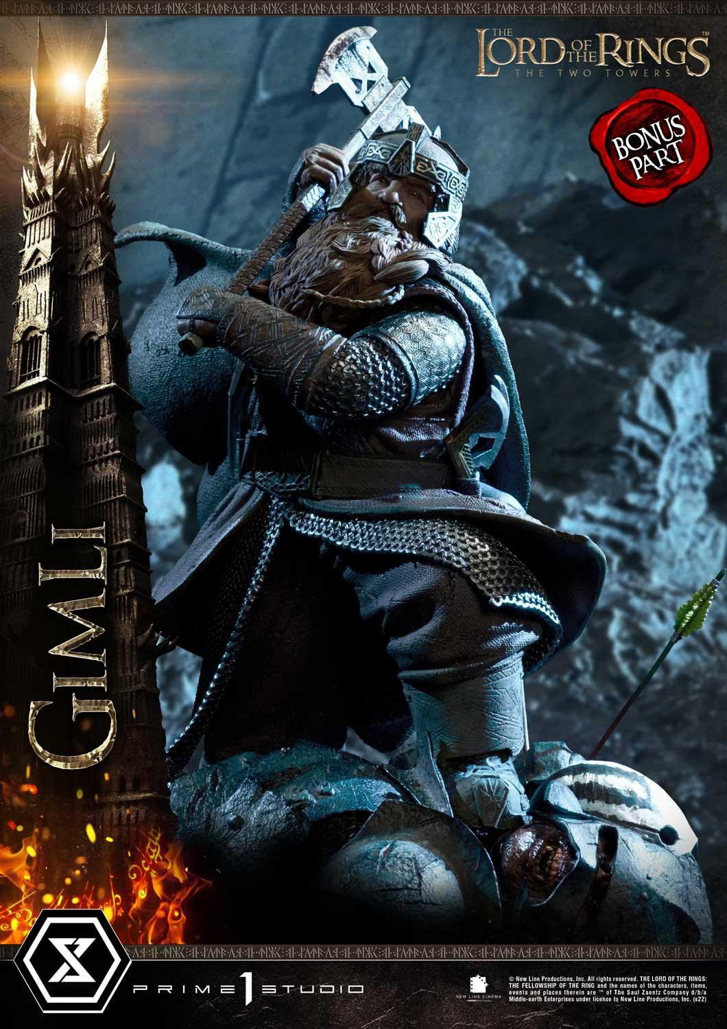 Lord of the Rings: The Two Towers - Gimli - Uruk-hai - Premium Masterline  (PMLOTR-09S) - 1/4 - Bonus Version (Prime 1 Studio) photo 58