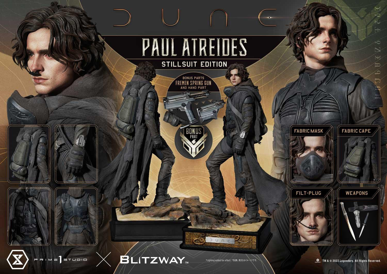 Dune - Paul Atreides - Premium Masterline (PMDUNE-01S) - 1/4 - Stillsuit Edition, Bonus Version (Blitzway, Prime 1 Studio) photo 36