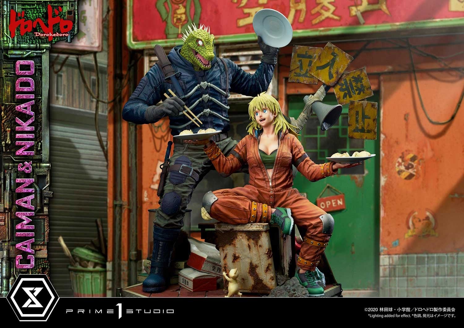 Dorohedoro - Caiman - Gyoza Man - Nikaido - Ultimate Premium Masterline  (UPMDH-01DX) - 1/4 - DX Version (Prime 1 Studio) photo 19