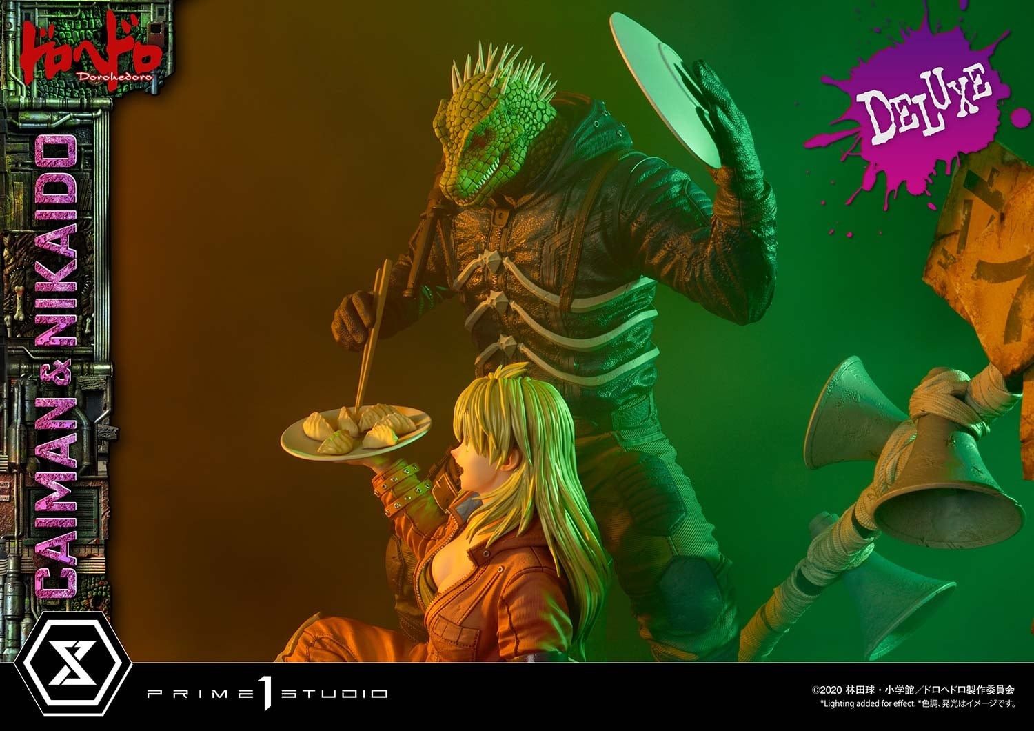 Dorohedoro - Caiman - Gyoza Man - Nikaido - Ultimate Premium Masterline  (UPMDH-01DX) - 1/4 - DX Version (Prime 1 Studio) photo 97