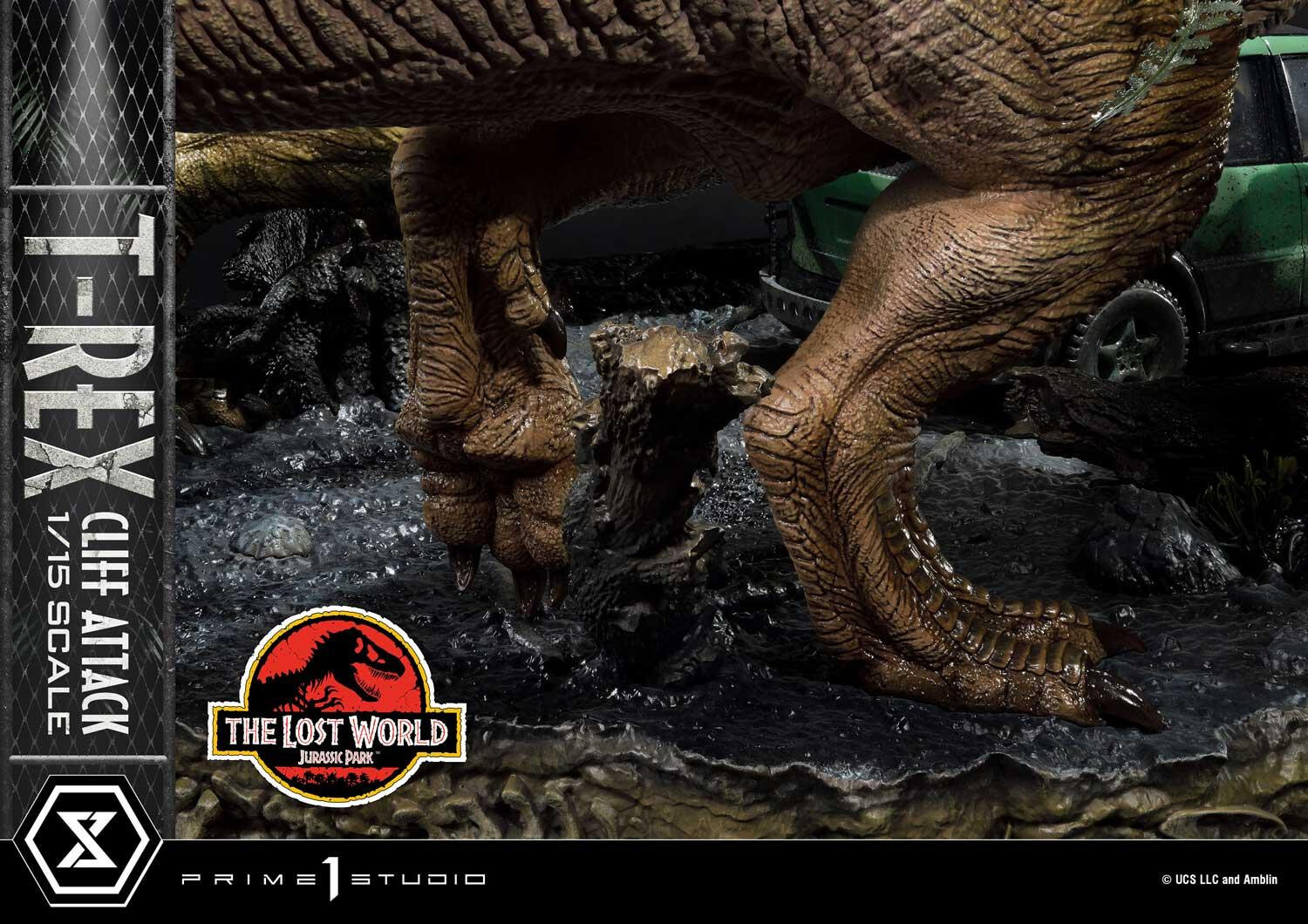 The Lost World: Jurassic Park - Eddie Carr - Tyrannosaurus Rex - Legacy Museum Collection  (LMCJP-09) - T-Rex Cliff Attack - 1/15 (Prime 1 Studio) photo 11
