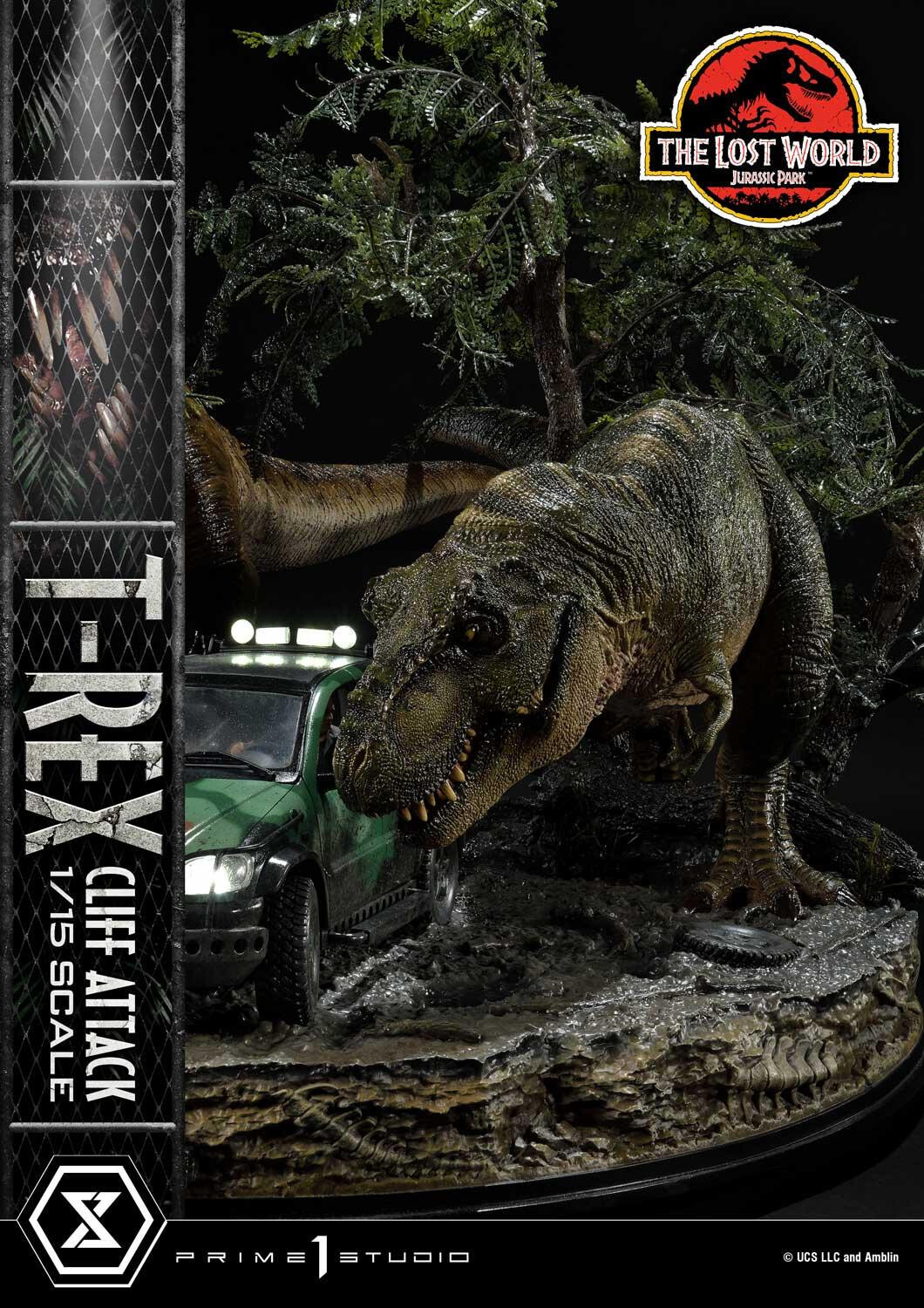 The Lost World: Jurassic Park - Eddie Carr - Tyrannosaurus Rex - Legacy Museum Collection  (LMCJP-09) - T-Rex Cliff Attack - 1/15 (Prime 1 Studio) photo 25