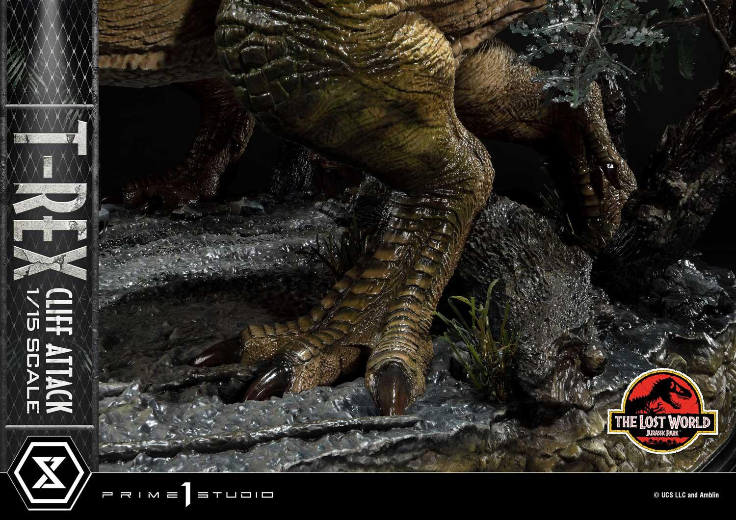 The Lost World: Jurassic Park - Eddie Carr - Tyrannosaurus Rex - Legacy Museum Collection  (LMCJP-09) - T-Rex Cliff Attack - 1/15 (Prime 1 Studio) photo 31
