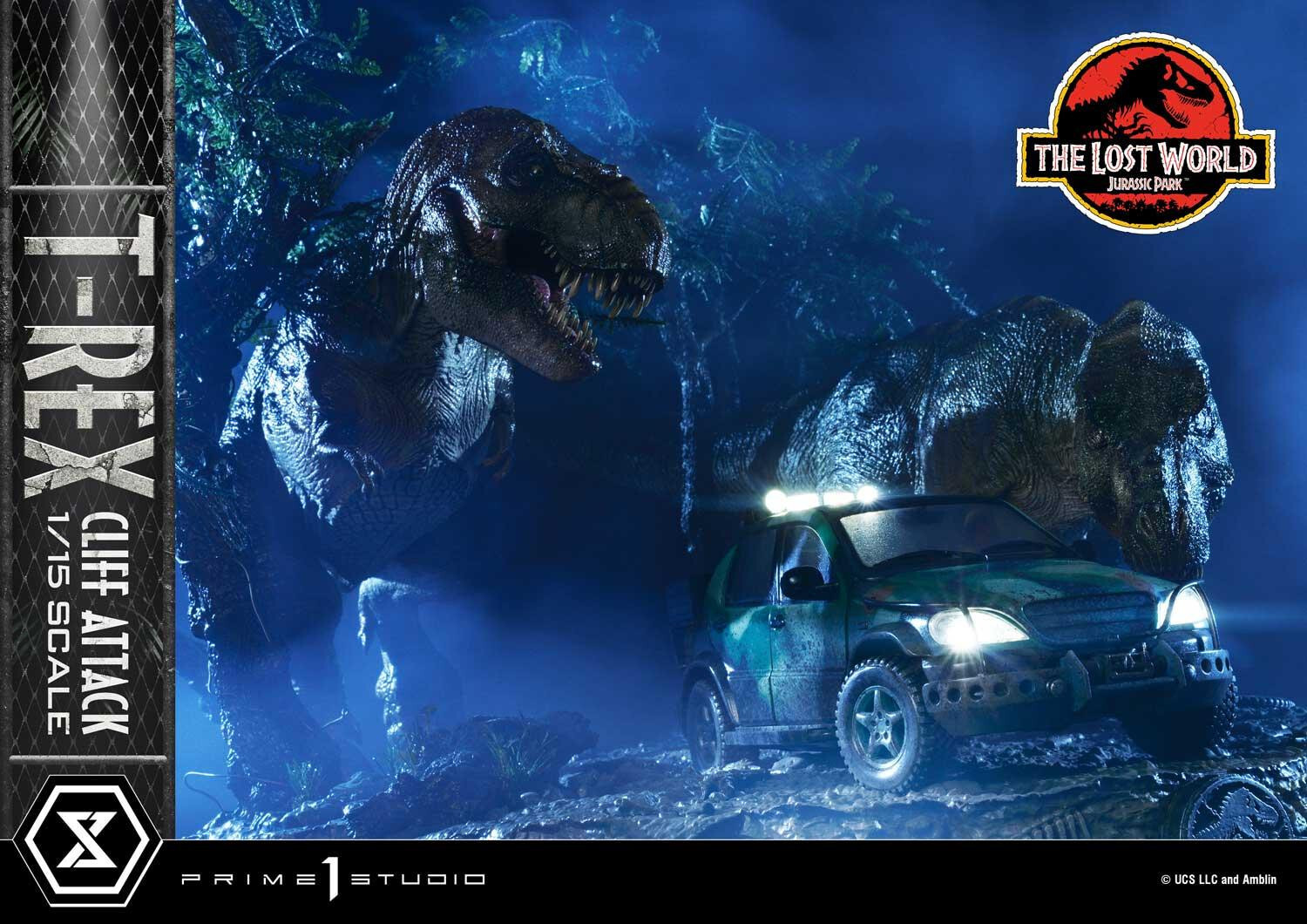 The Lost World: Jurassic Park - Eddie Carr - Tyrannosaurus Rex - Legacy Museum Collection  (LMCJP-09) - T-Rex Cliff Attack - 1/15 (Prime 1 Studio) photo 45