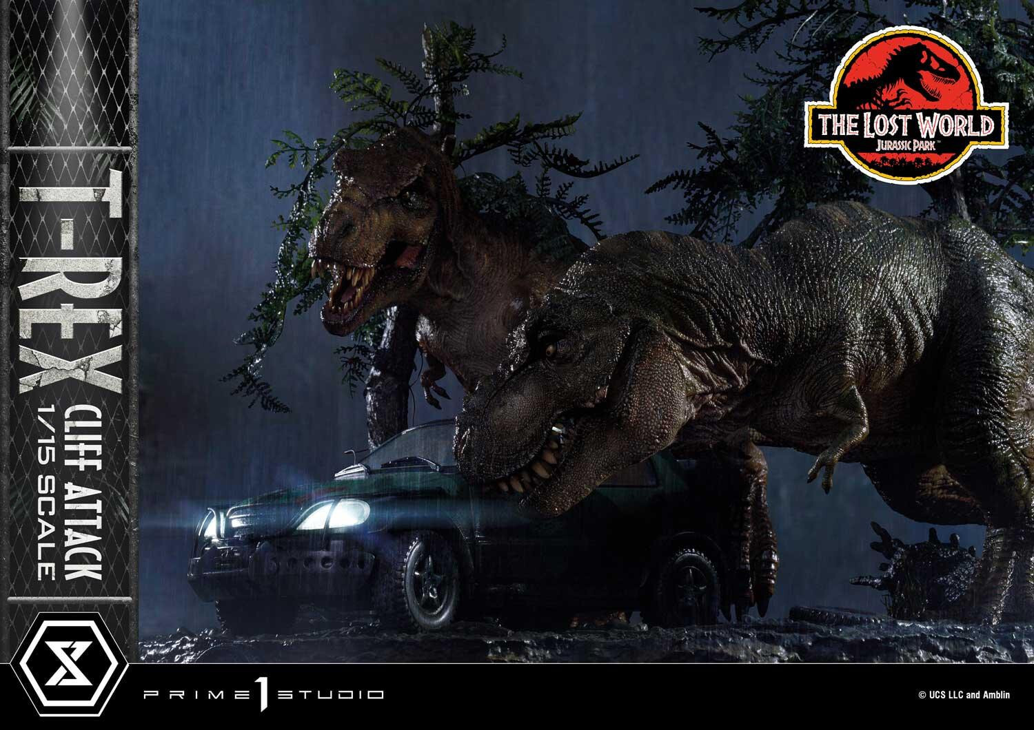 The Lost World: Jurassic Park - Eddie Carr - Tyrannosaurus Rex - Legacy Museum Collection  (LMCJP-09) - T-Rex Cliff Attack - 1/15 (Prime 1 Studio) photo 46