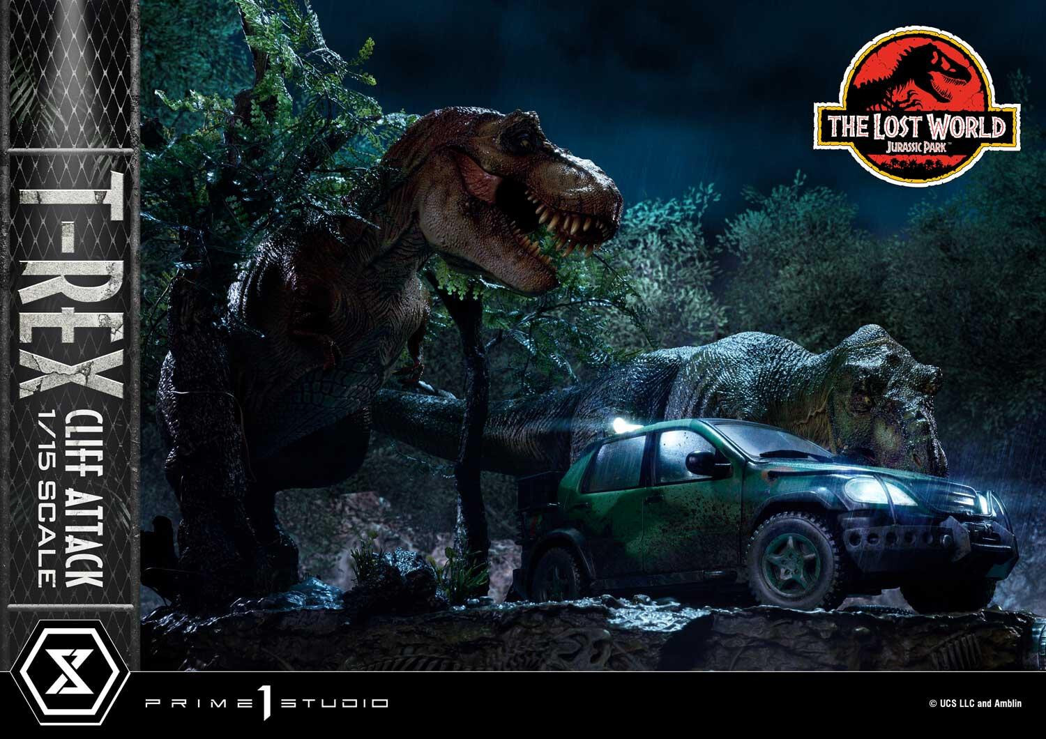 The Lost World: Jurassic Park - Eddie Carr - Tyrannosaurus Rex - Legacy Museum Collection  (LMCJP-09) - T-Rex Cliff Attack - 1/15 (Prime 1 Studio) photo 53