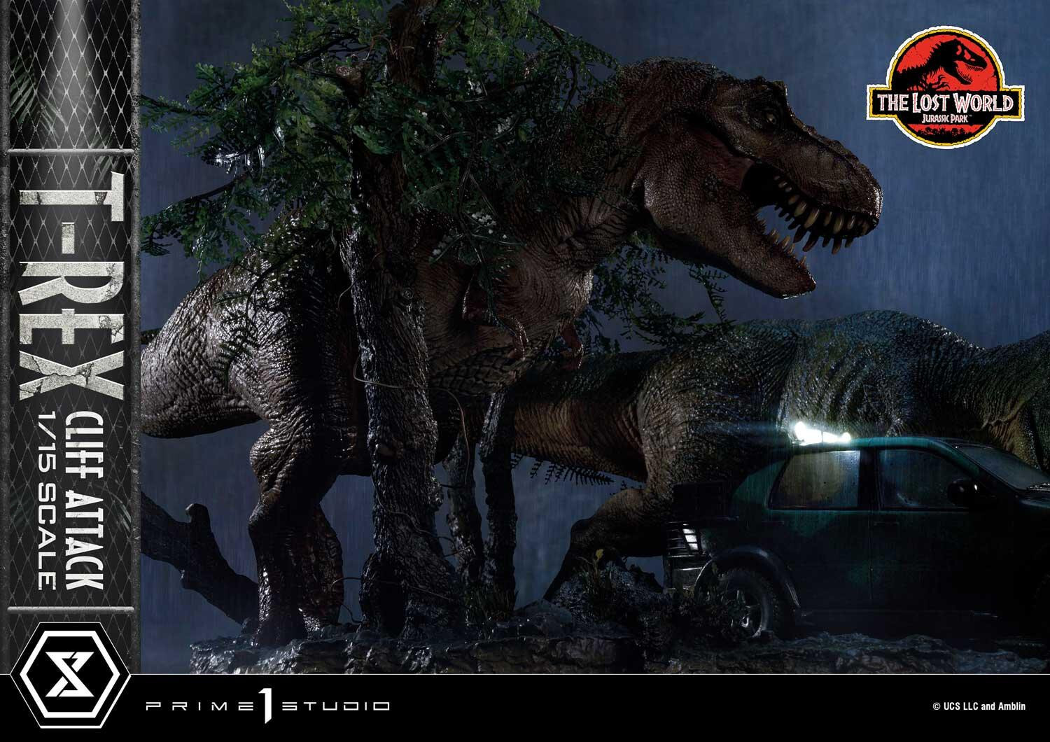 The Lost World: Jurassic Park - Eddie Carr - Tyrannosaurus Rex - Legacy Museum Collection  (LMCJP-09) - T-Rex Cliff Attack - 1/15 (Prime 1 Studio) photo 58