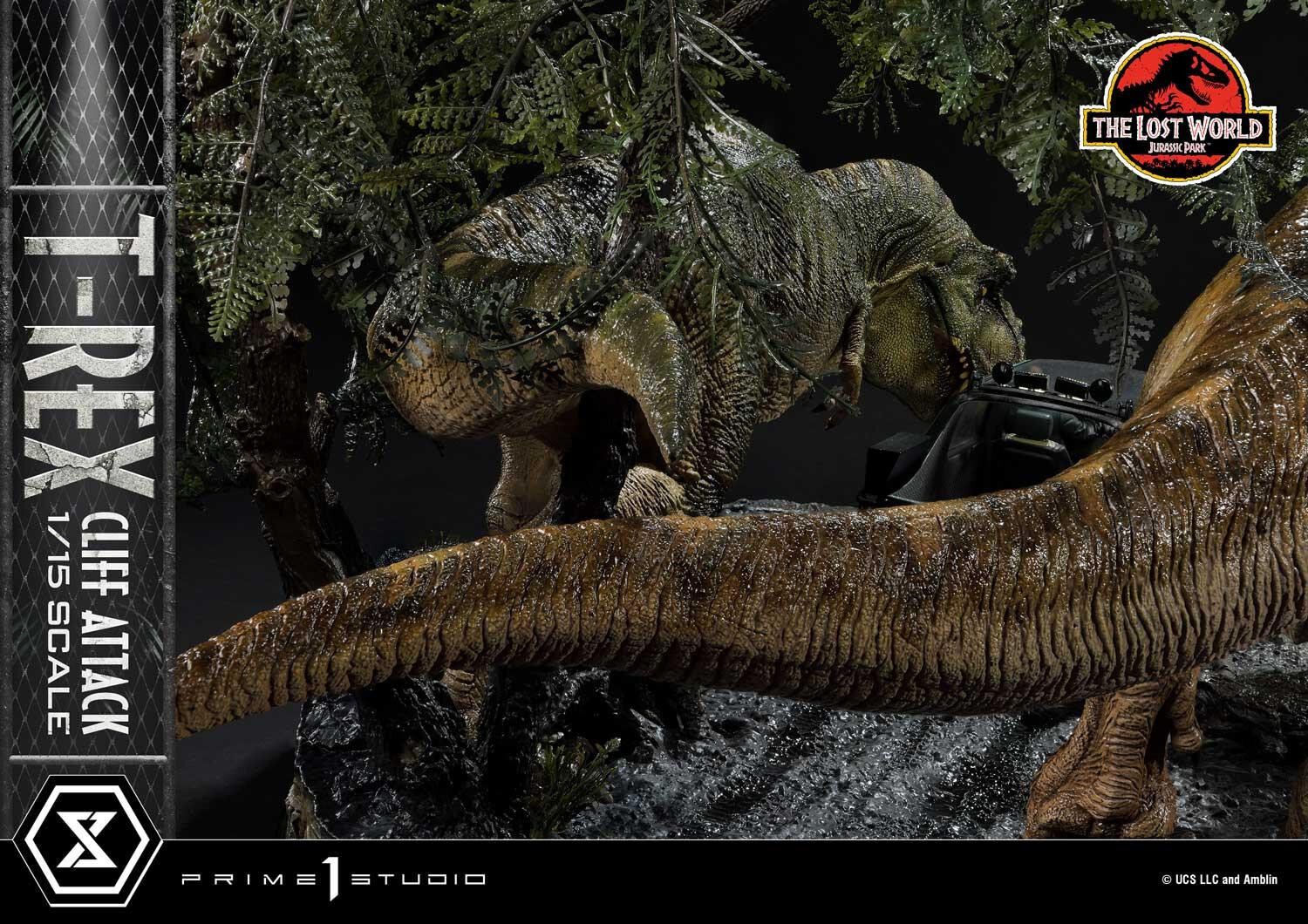 The Lost World: Jurassic Park - Eddie Carr - Tyrannosaurus Rex - Legacy Museum Collection  (LMCJP-09) - T-Rex Cliff Attack - 1/15 (Prime 1 Studio) photo 60