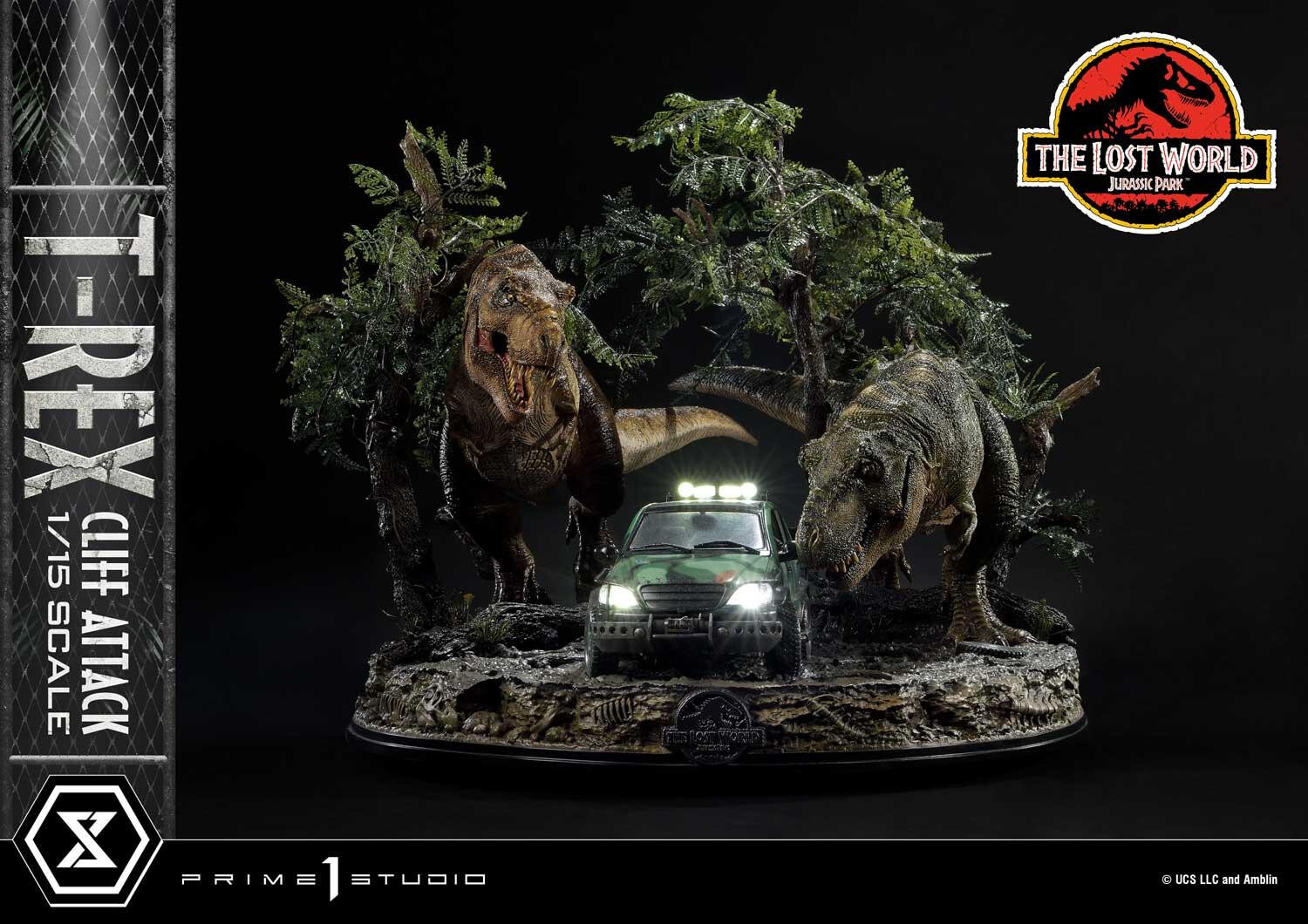The Lost World: Jurassic Park - Eddie Carr - Tyrannosaurus Rex - Legacy Museum Collection  (LMCJP-09) - T-Rex Cliff Attack - 1/15 (Prime 1 Studio) photo 66