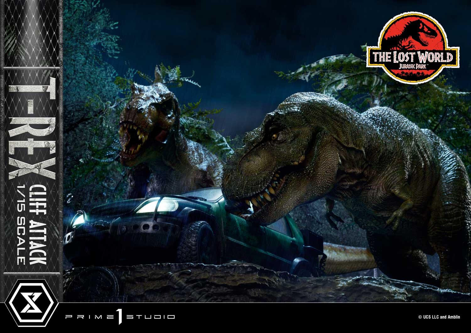 The Lost World: Jurassic Park - Eddie Carr - Tyrannosaurus Rex - Legacy Museum Collection  (LMCJP-09) - T-Rex Cliff Attack - 1/15 (Prime 1 Studio) photo 76
