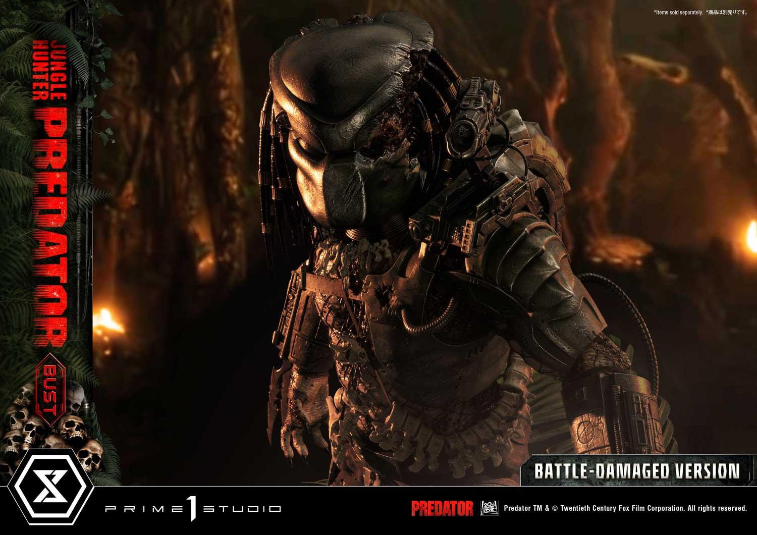Predator - Bust - Premium Bust  (PBPR-03) - 1/3 - Battle-damaged Version (Prime 1 Studio)