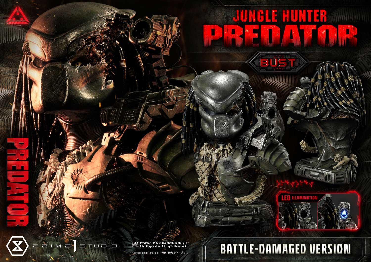 Predator - Bust - Premium Bust  (PBPR-03) - 1/3 - Battle-damaged Version (Prime 1 Studio) photo 7