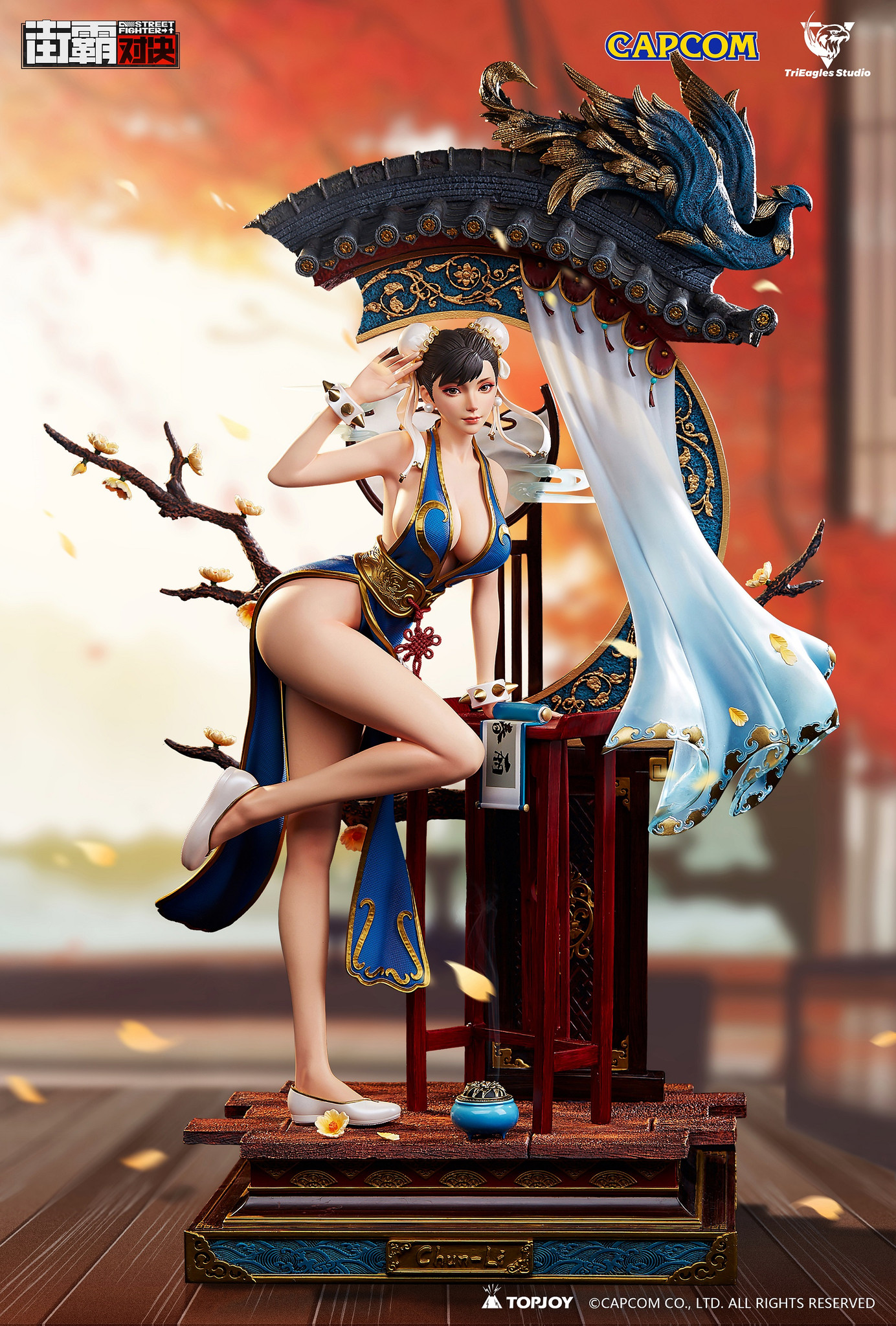Street Fighter: Duel - Chun-Li - Crystal Series - 1/4 - Blue (TriEagles Studio)