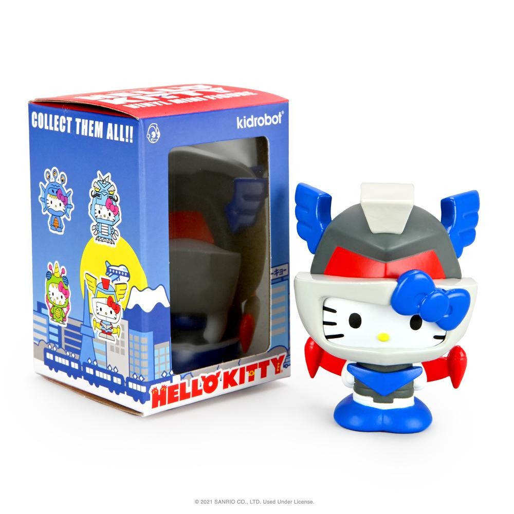 Hello Kitty - Hello Kitty Kaiju 3" Collectible Vinyl Figures - kidrobot x Sanrio - Mechazoar, Knight (Kidrobot) photo 13