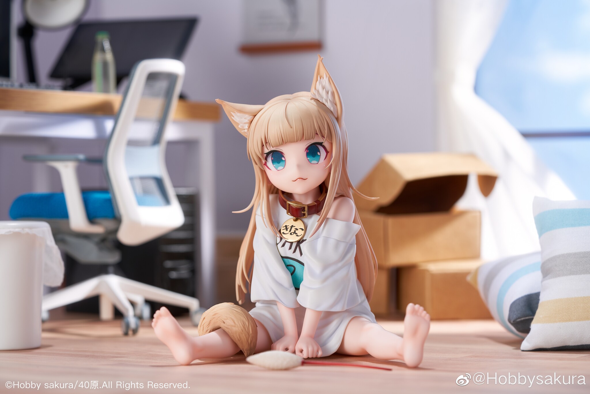 Uchi no Neko ga Onnanoko de Kawaii - Kinako - 1/6 - Osuwari Osakana ver. (Hobby Sakura) photo 2