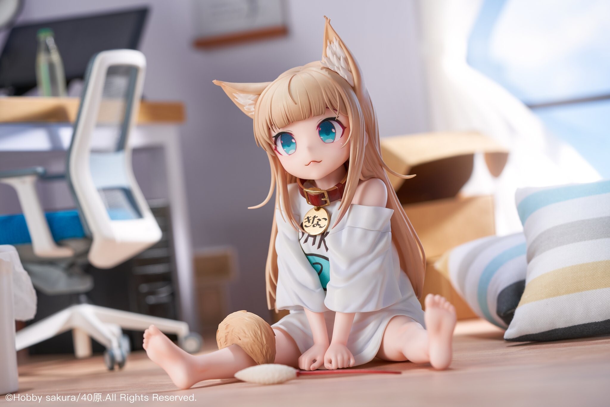 Uchi no Neko ga Onnanoko de Kawaii - Kinako - 1/6 - Osuwari Osakana ver. (Hobby Sakura) photo 4
