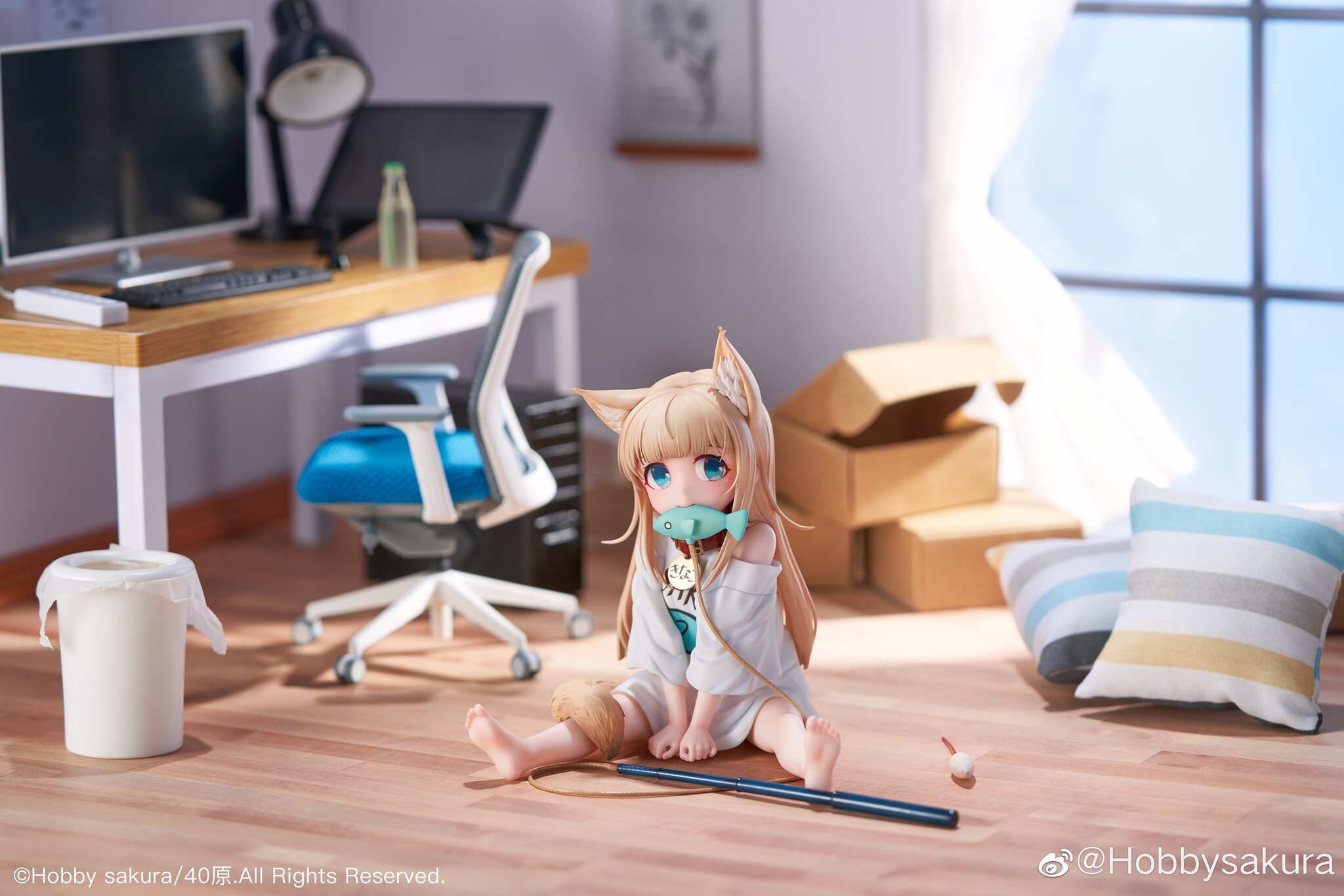 Uchi no Neko ga Onnanoko de Kawaii - Kinako - 1/6 - Osuwari Osakana ver. (Hobby Sakura) photo 15