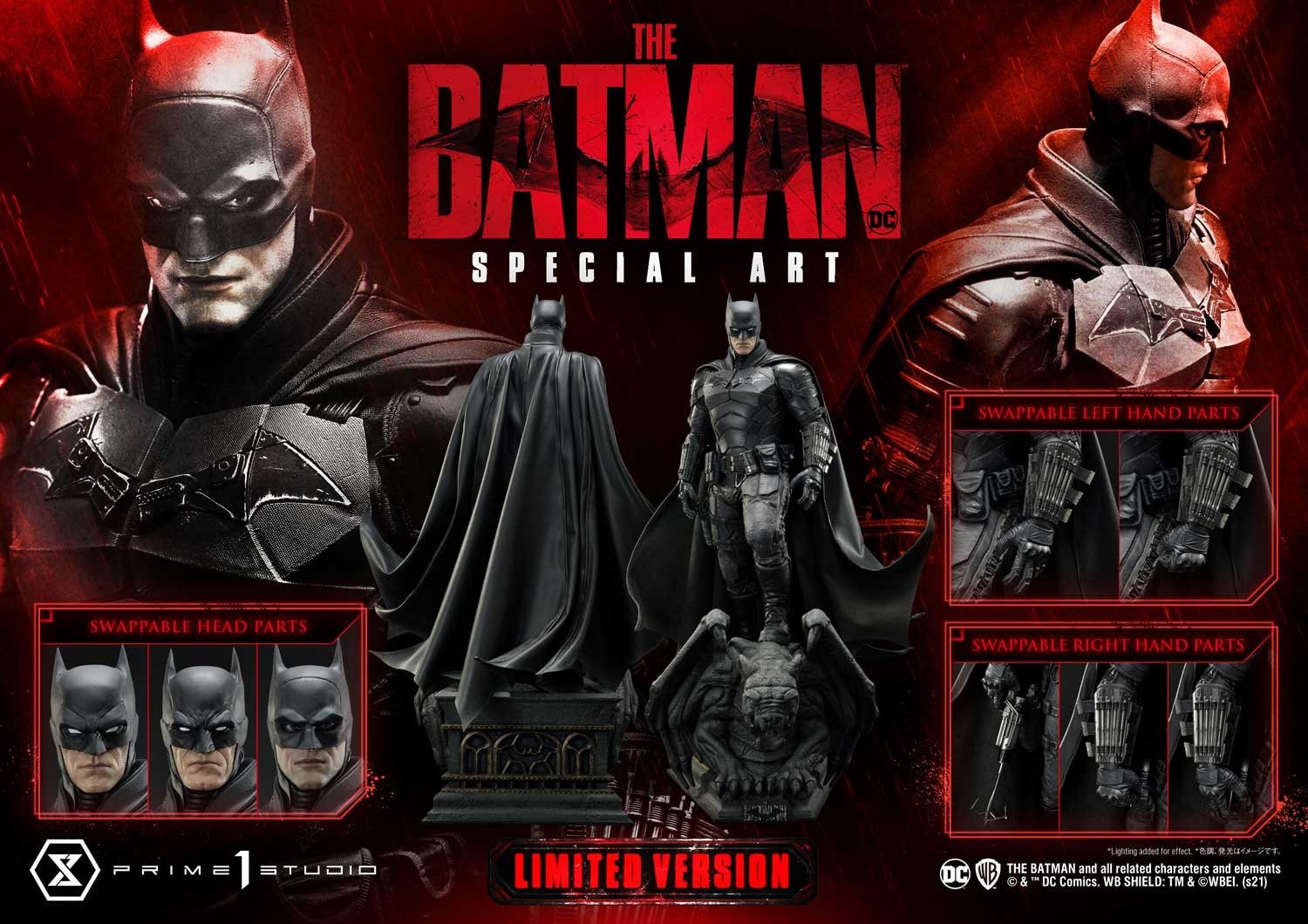 The Batman - Batman - Museum Masterline Series  (MMTBM-02LM) - 1/3 - Special Art Edition, Fabric Cape, Limited Version (Prime 1 Studio) photo 42