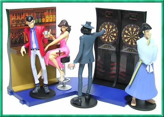 Lupin III - Jigen Daisuke - Assembled Darts and Bar Figure (Banpresto) photo 2