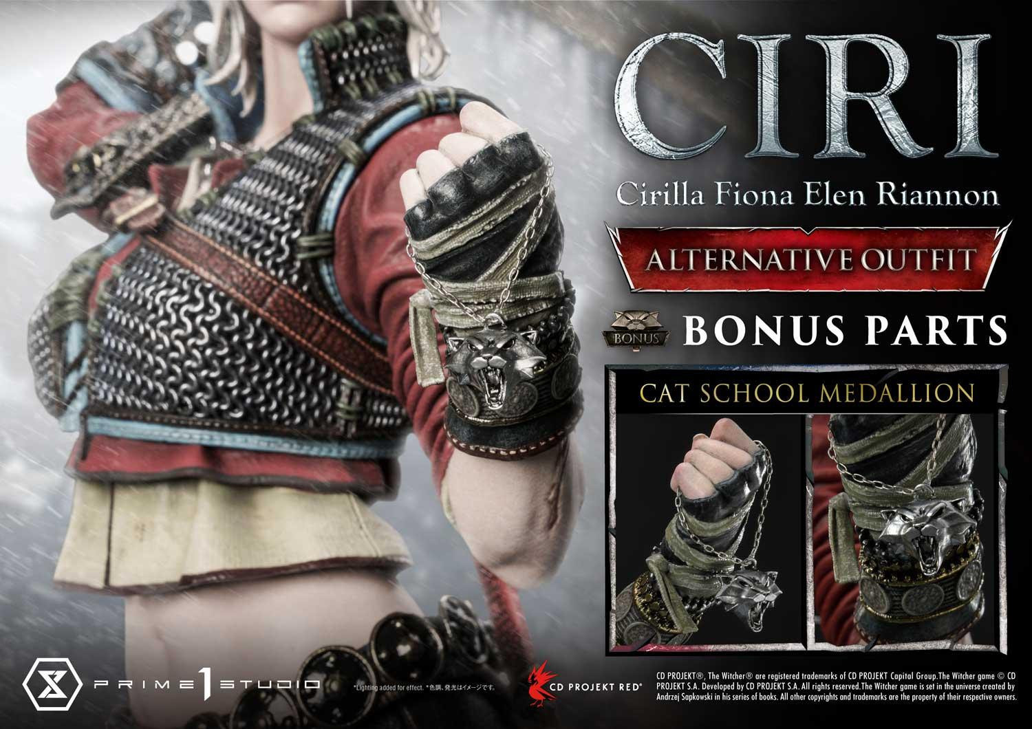 The Witcher 3: Wild Hunt - Ciri - Premium Masterline  (PMW3-10DXS) - 1/4 - Alternative Outfit, DX Bonus Version (Prime 1 Studio) photo 33