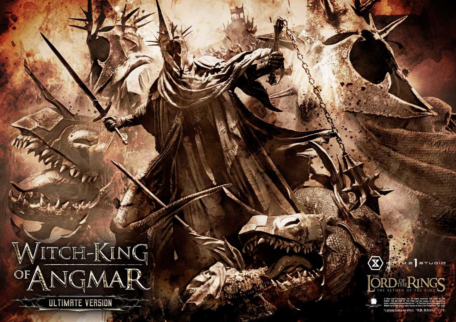The Lord of the Rings: The Return of the King - Fellbeast - Witch-king of Angmar - Premium Masterline (PMLOTR-10UT) - Ultimate Version (Prime 1 Studio) photo 46