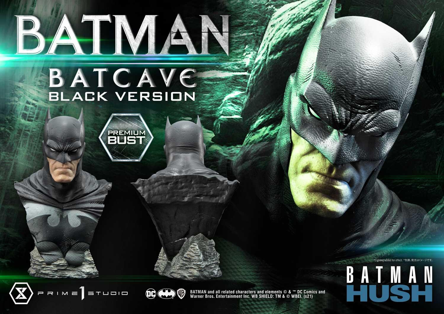 Batman: Hush - Batman - Bust - Premium Bust  (PBDC-06BL) - 1/3 - Batcave Version, Black Version (Prime 1 Studio) photo 2